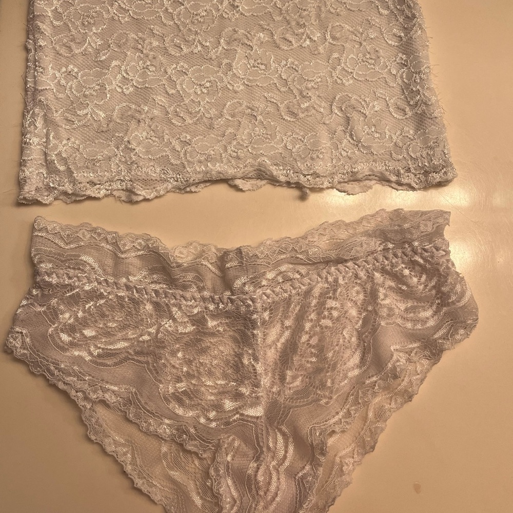 floral lingerie set